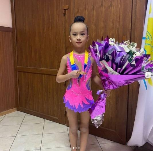 Усманова Айрина, ученица 2"А" класса, заняла 1 место в открытом турнире по художественной гимнастике, посвященном 30летию Независимости РК